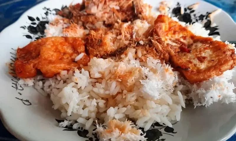 Makanan khas Situbondo/Nasi Karak, foto: NU Online Jatim