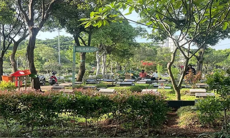 Suasana TPU Karet Bivak, Tanah Abang, Jakarta Pusat, Jumat (17/03/2023). (Foto: Parboaboa/Andre S)
