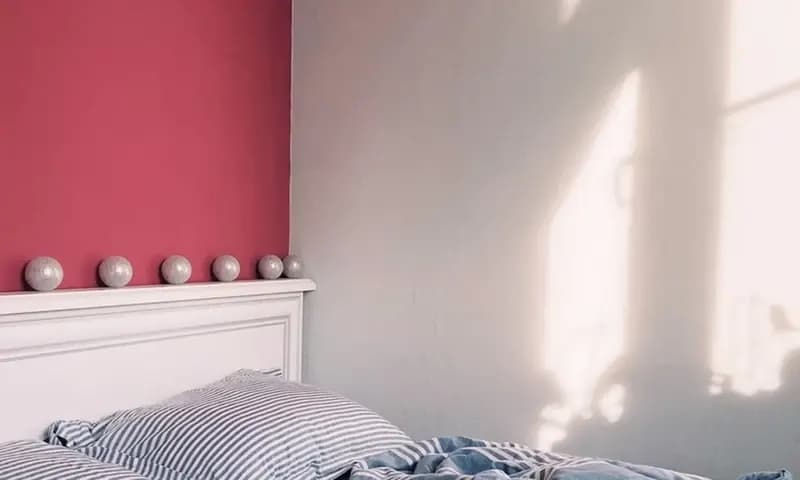 Ilustrasi kombinasi 2 warna cat kamar tidur sempit, foto: unsplash.com