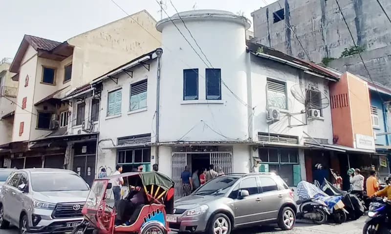 Kedai Kopi Apek terletak di Jalan Hindu Nomor 37, Kota Medan, Sumatra Utara. (Foto: PARBOABOA/Susanna Hutapea)
