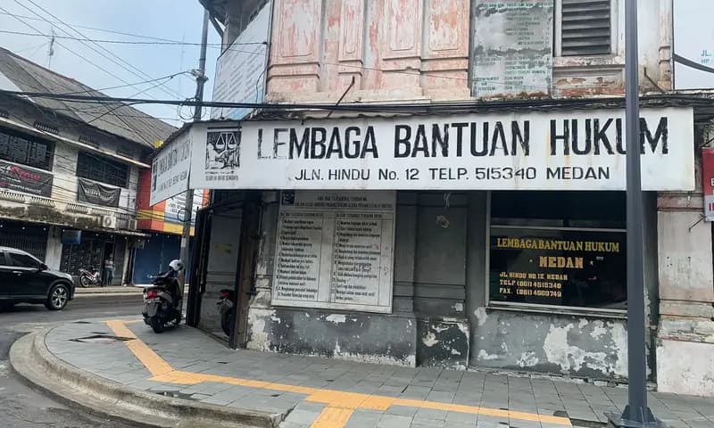 Kantor Lembaga Bantuan Hukum (LBH) Medan di Jalan Hindu No.12, Kota Medan. (Foto: PARBOABOA/Sondang Manalu)