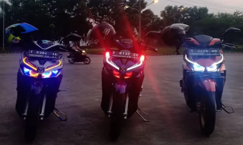 Modifikasi Lampu LED pada Motor (Dok: https://aufaproject46.com/)