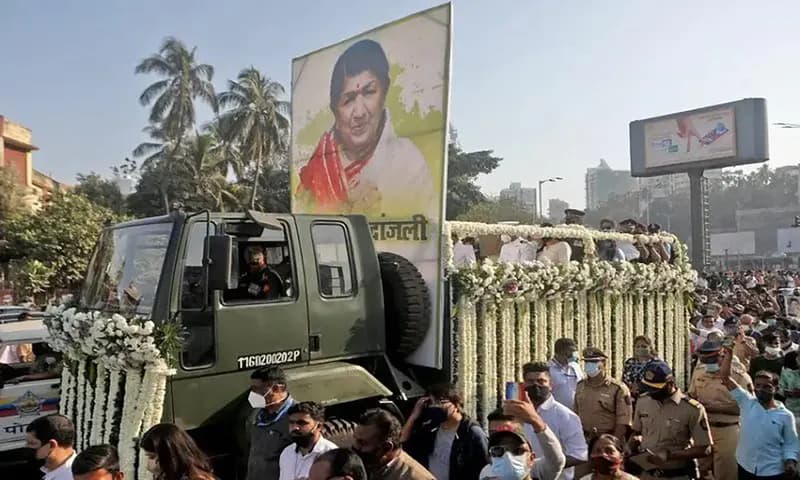 Lata Mangeshkar Tutup Usia (REUTERS/Niharika Kulkarni)