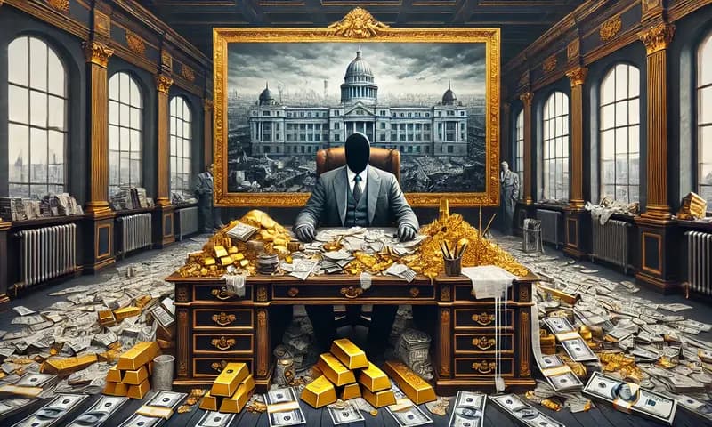 Ilustrasi Li Jianping, koruptor Tiongkok yang menggelapkan dana lebih dari 3 miliar yuan atau sekitar Rp6,6 triliun. (Foto: PARBOABOA/Yohana)