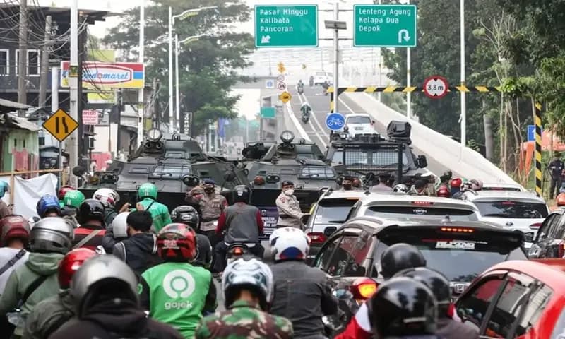 Polda usulkan perubahan jam kerja mengurangi kemacetan (Foto : KOMPAS.com/Kristianto Purnomo)