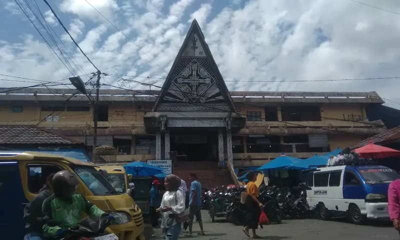 Kondisi Pasar Horas Pematang Siantar. (Foto: PARBOABOA/Rizal Tanjung)