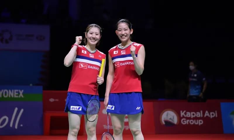 Pebulu tangkis ganda putri Jepang, Nami Matsuyama/Chiharu Shida (Foto: PBSI)