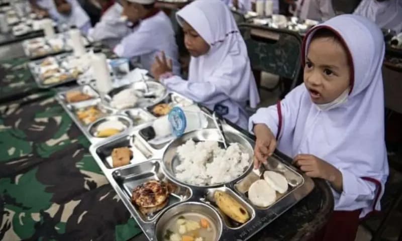 Program Makan Siang Gratis Resmi Dimulai. (foto:Dok. Gerindra)