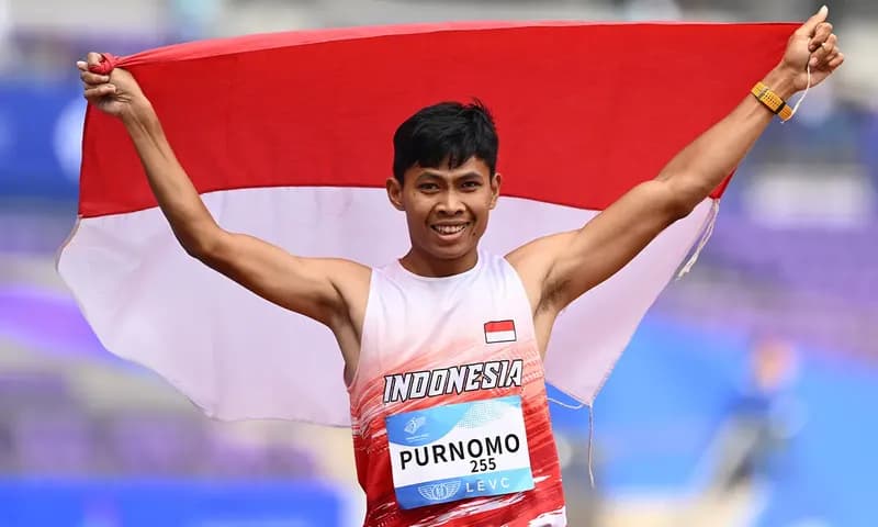Indonesia memperoleh tambahan dua medali emas dari cabang olahraga lari dan blind-judo di turnamen Asian Games 2022 hari ini, Rabu (25/10/2023). (Foto: Kemenpora)