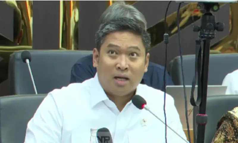 Wakil Menteri Pertanian Sudaryono menolak pembentukan badan baru dalam RUU Komoditas Strategis (Foto: Tangkapan Layar TVR Parlemen)