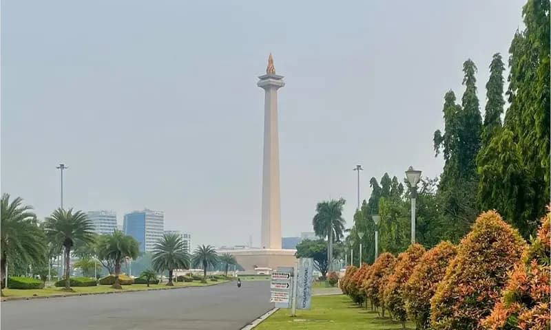 Monumen Nasional (Monas), Jakarta Pusat. (Foto: Parboaboa/Ana Aritonang)