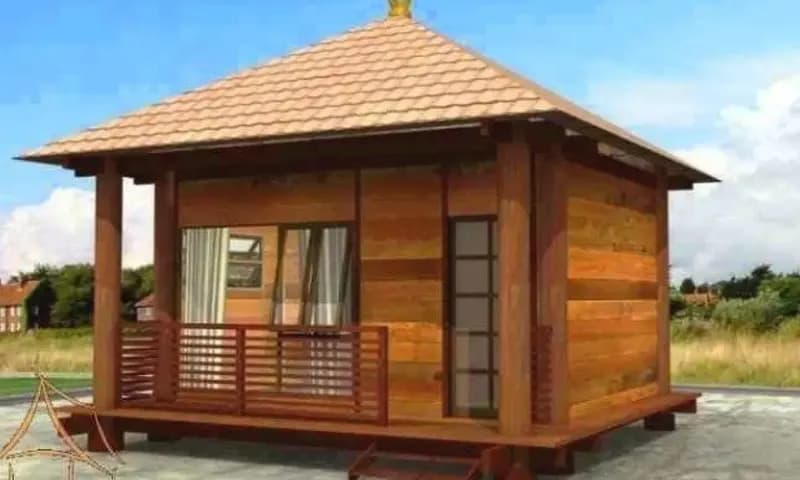 Desain rumah kayu mungil, foto: Pinterest