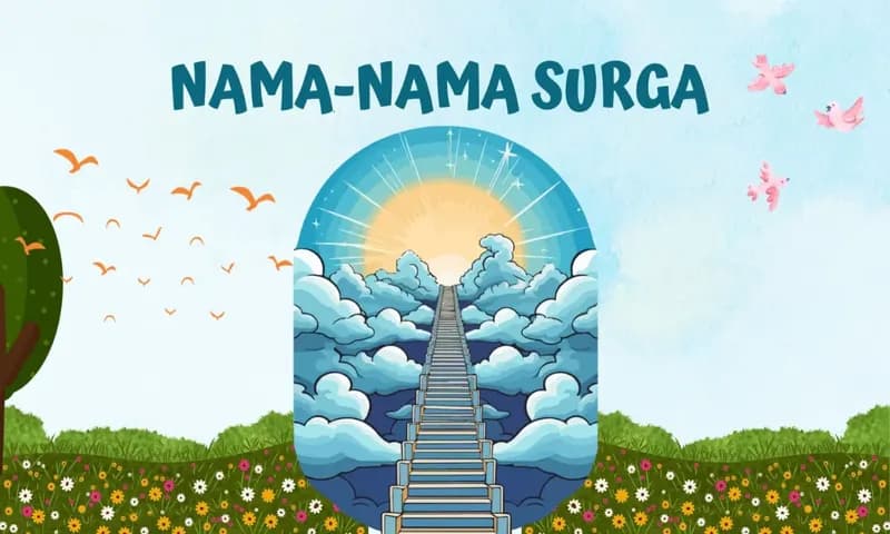 Nama-nama surga yang tertera dalam Al Quran (Foto: Parboaboa/Ratni)