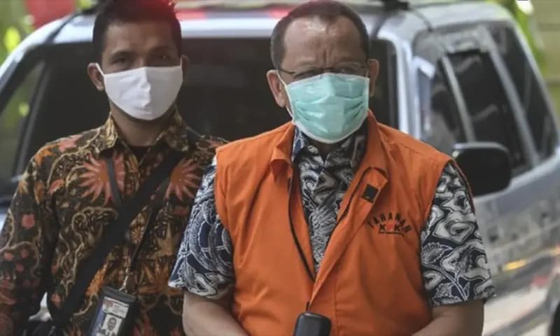 Eks Sekretaris MA, Nurhadi Abdurrachman (Rompi Orange). (Foto: Dok. Antara)