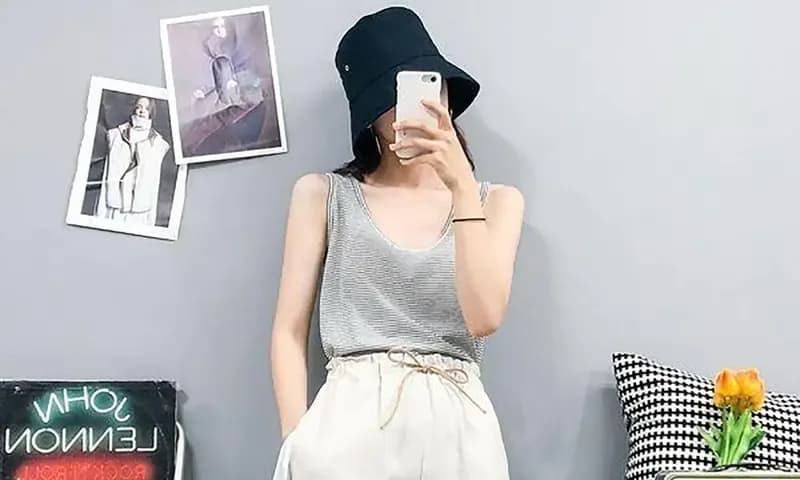 OOTD Kulot Putih (Foto:Pinterest/jasminnie)