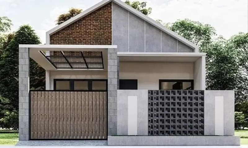 Contoh pagar rumah minimalis murah, foto: Rumah.com