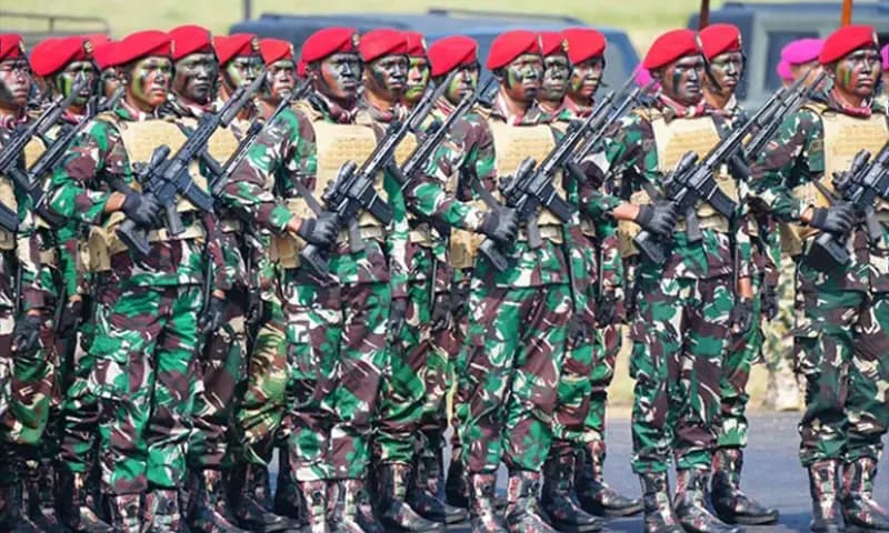 Ilustrasi Kopassus jelang upacara militer di Batujajar, Bandung. (Foto: Dok. Puspen TNI)