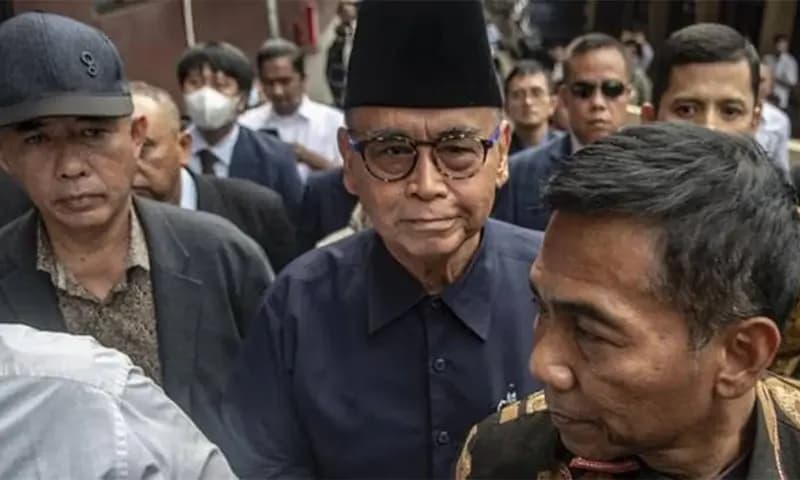 Pimpinan Pondok Pesantren (Ponpes) Al-Zaytun, Panji Gumilang terlibat dalam kasus dugaan penistaan agama. (Foto: Polri)