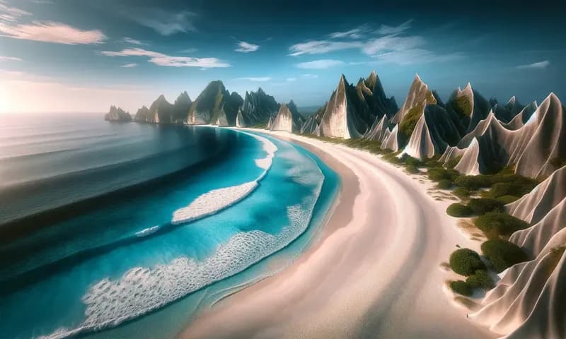 Ilustrasi Pantai Midodaren Tulungagung, Jawa Timur (Foto: PARBOABOA/Wanovy Hutapea)