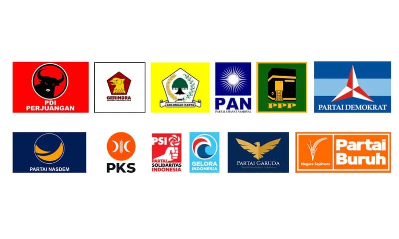 Beberapa Partai Politik di Indonesia (Foto:Parboaboa/Akbar)