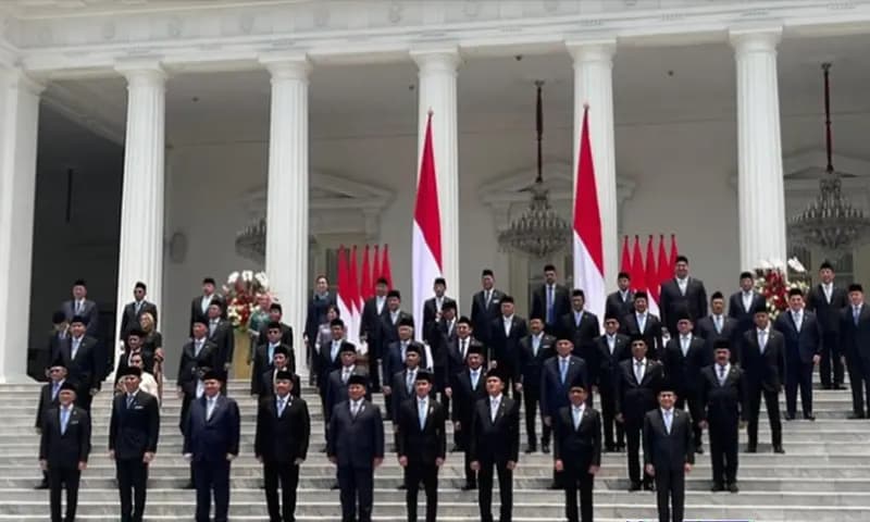 Prabowo-Gibran Bersama Menteri Kabinet Merah Putih (Foto: Dok.detikcom)