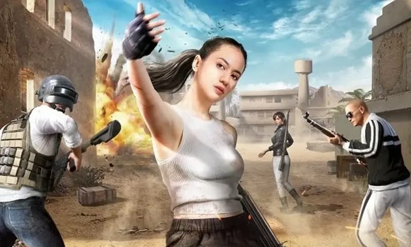Pevita Pearce yang menjadi brand ambasador PUBG Mobile.