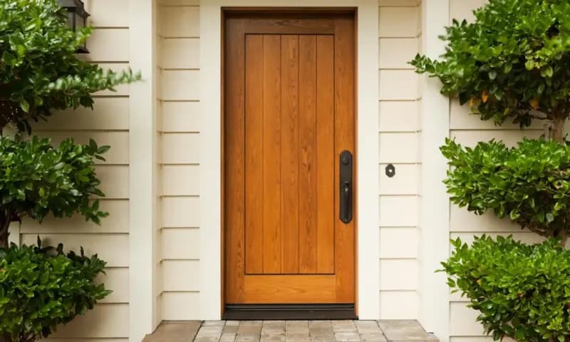 Model pintu minimalis dari kayu, foto: furnizing.com