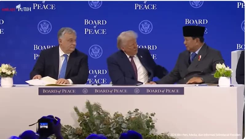 Presiden Prabowo ikut meratifikasi Dewan Perdamaian Gaza (foto: Sekretariat Presiden)