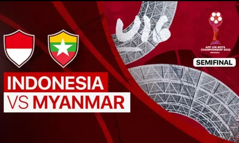 Timnas Indonesia U-16 vs Myanmar semifinal Piala AFF U-16 (Foto: Vidio)