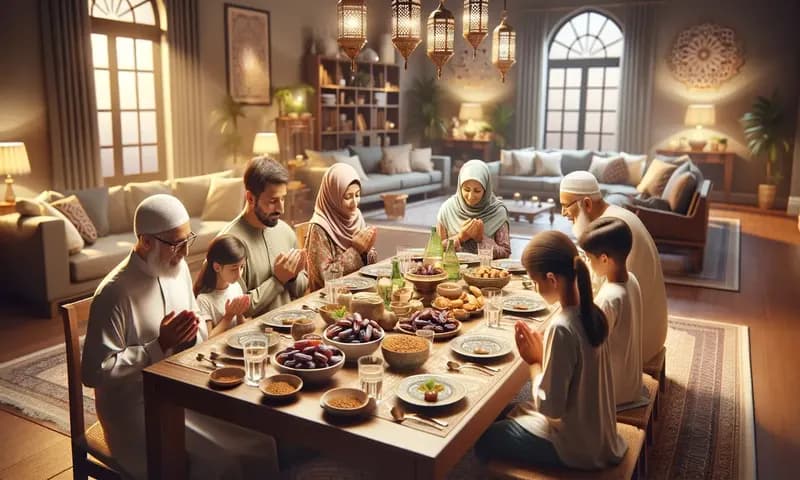 Ilustrasi keluarga muslim yang sedang menjalankan puasa daud (Foto:Parboaboa/Ratni)