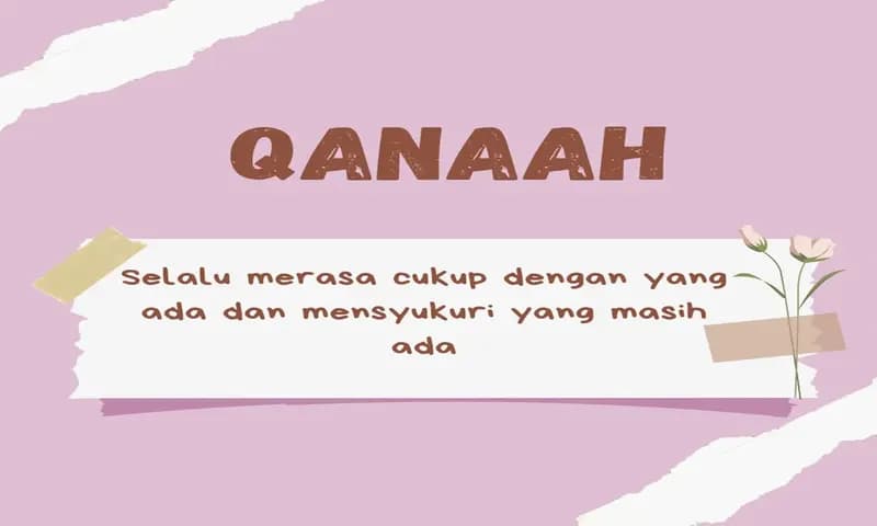 Qanaah Adalah Merasa Cukup (Foto: Parboaboa/Ratni)