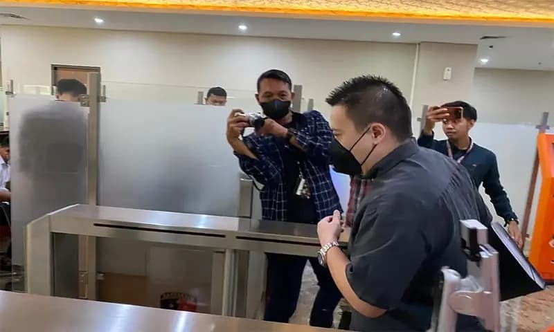 Rionald Anggara Soerjanto atau Rio dari PT Asli Rancangan Indonesia, mendatangi Gedung Bareskrim, Jakarta, Polri, Kamis (2/6/2022). Foto: Istimewa(KOMPAS.com/RAHEL NARDA)