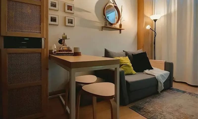 Dekorasi ruang tamu aesthetic, foto: Instagram @ga.apato
