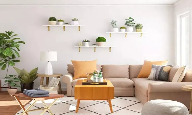Dekorasi ruang tamu sederhana tapi menarik, foto: qhomemart.com