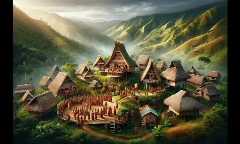 ketgamb Ilustrasi rumah adat Papua (Foto: Parboaboa/Yessica)