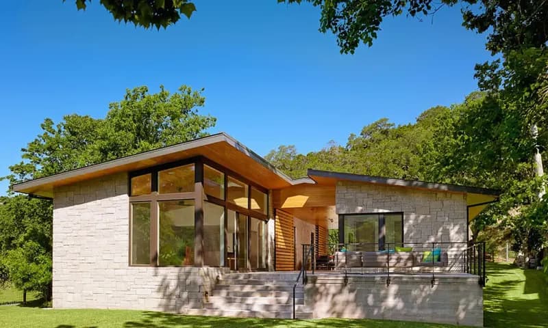 Desain rumah batu alam sederhana (Foto: Inspiration Seek)