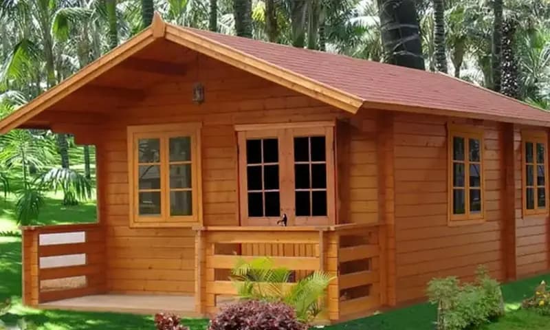 Rumah papan sederhana di desa, foto: RWHome.web.id