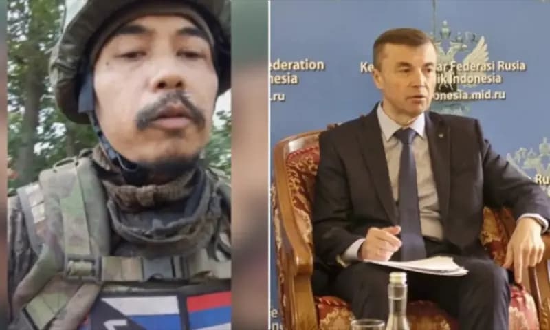 Duta Besar Rusia di Jakarta, Sergei Tolchenov, akhirnya memberikan keterangan mengenai keberadaan Satria Arta Kumbara, eks TNI AL. (Foto. Dok.harianaceh)