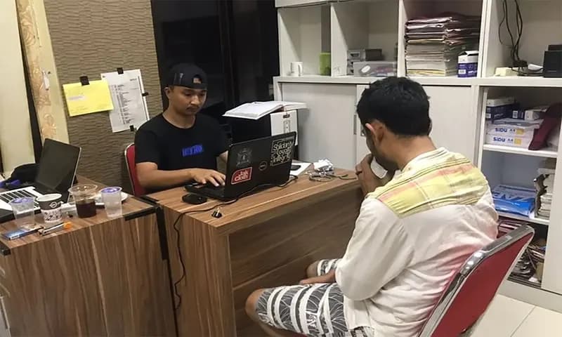 Jual Mobil Sewaan, Pria Asal Pandeglang inisal US diamankan Satreskrim Polres Serang (Kompas.com)