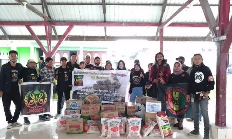SFC Siantar-Simalungun nyatakan sikap independennya di politik, tak terpengaruh oleh dukungan SLANK terhadap Ganjar-Mahfud. (Foto: PARBOABOA/Roy Syahputra)