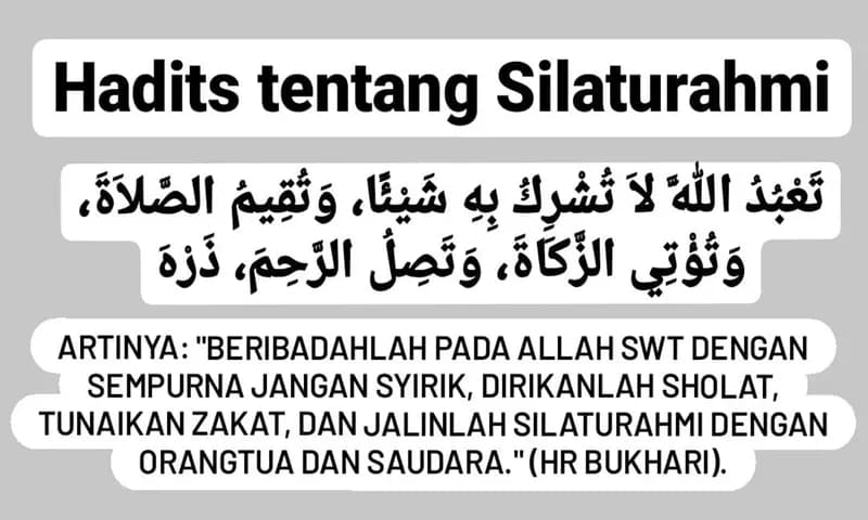 Arti dan Hadits tentang Silaturahmi (Lamsari/Parboaboa.com)