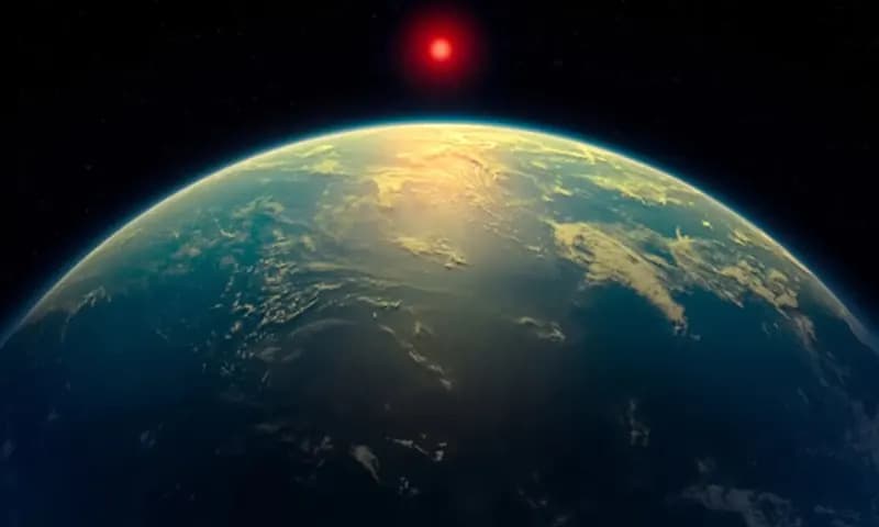 Ilustrasi Tentang Eksoplanet Hycean Yang Mirip Seperti K2-18b. (Foto: A. Smith, N. Madhusudhan/University of Cambridge)