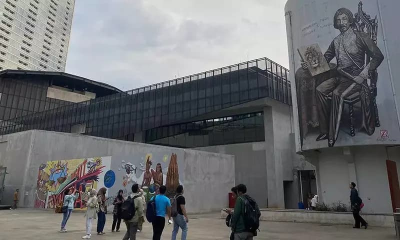 Footage sudut kawasan Taman Ismail Marzuki. Kawasan ini kini tampil lebih artistik . (PARBOABOA/Pras)