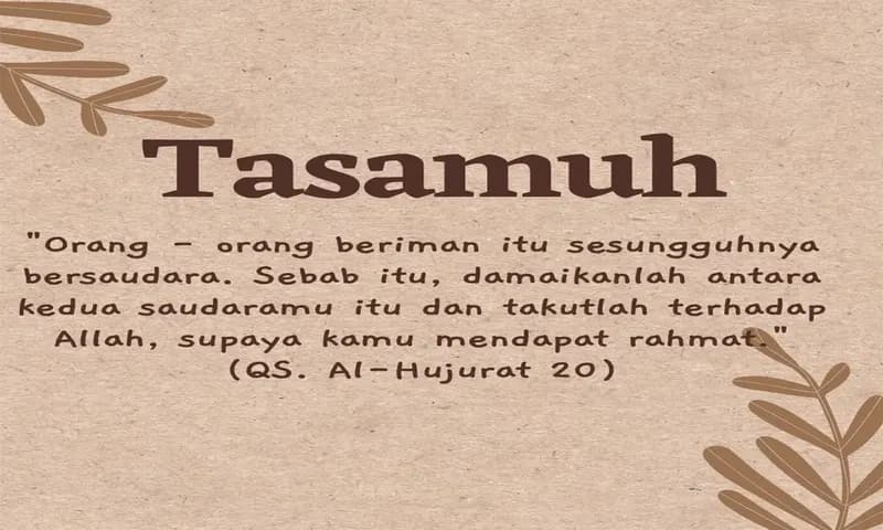 Pengertian tasamuh (Foto: Parboaboa/Ratni)