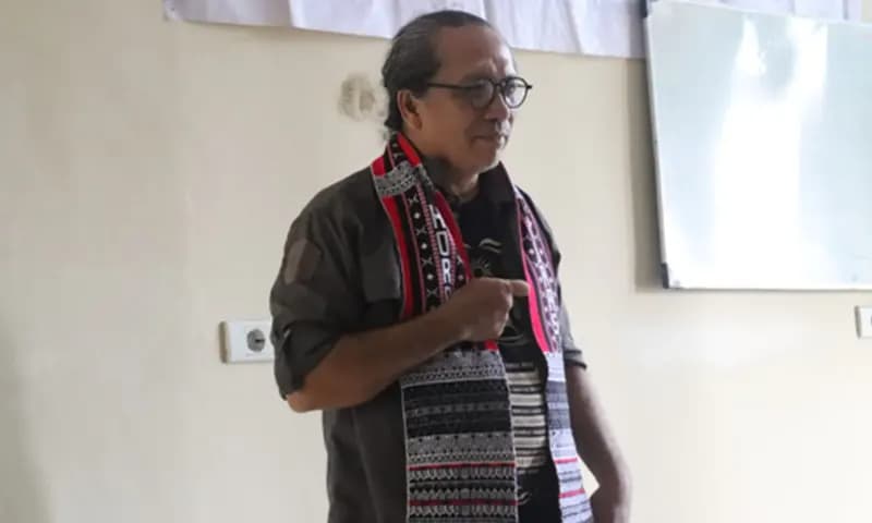 Thomson Hs, Pendiri PLOt Dan Budayawan. (Foto:PARBOABOA/Rizal Tanjung)