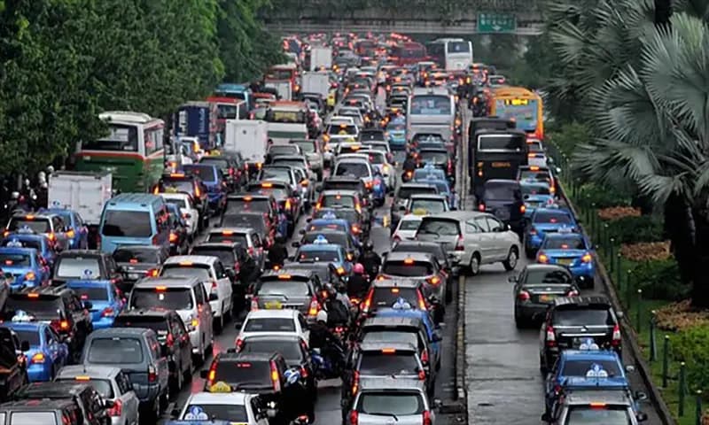 Ilustrasi kemacetan di Jakarta (Foto: merdeka.com/Dwi Narwoko)