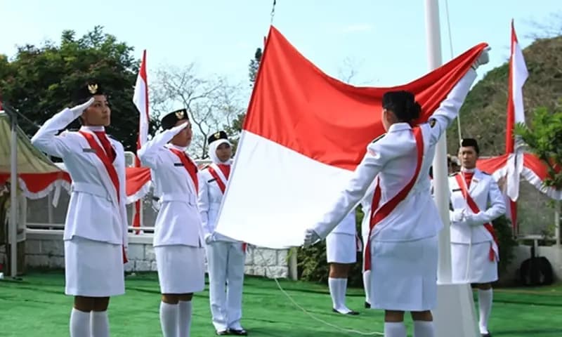 Upacara Bendera (Foto: Boobastis/Febry)