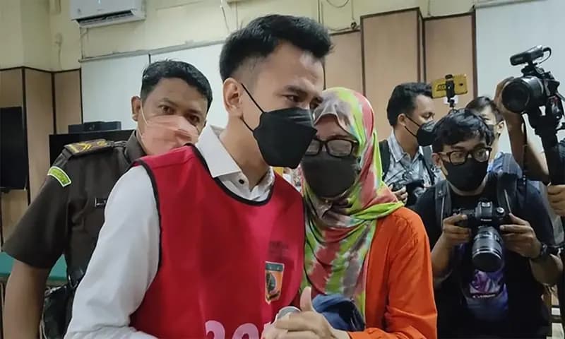 Adam Deni divonis 4 tahun penjara dalam kasus ilegal akses dokumen milik Ahmad Sahroni (dok Wilda Nufus/ detikcom)