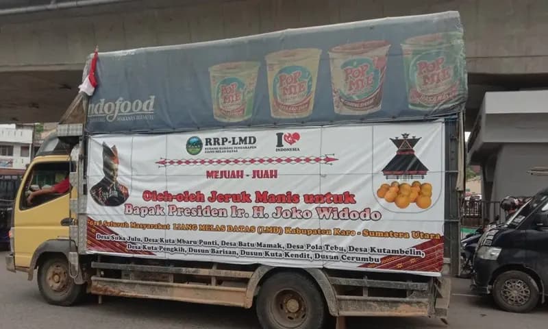 Warga Karo kirim jeruk 3 ton untuk Presiden Jokowi. (dok JPNN.com)