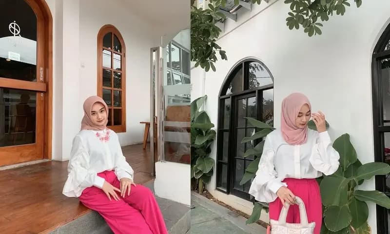 OOTD Warna Fucshia (Foto:Pinterest/@Queenyzrln)
